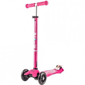Самокат MICRO MAXI DELUXE складной, розовый неон Самокат MICRO MAXI DELUXE складной, розовый неон